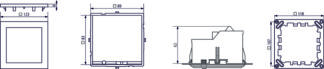 KNX pr.det. PlanoCentro 360 grader innfelt (betong) hvit #Utgått - Bilde 2