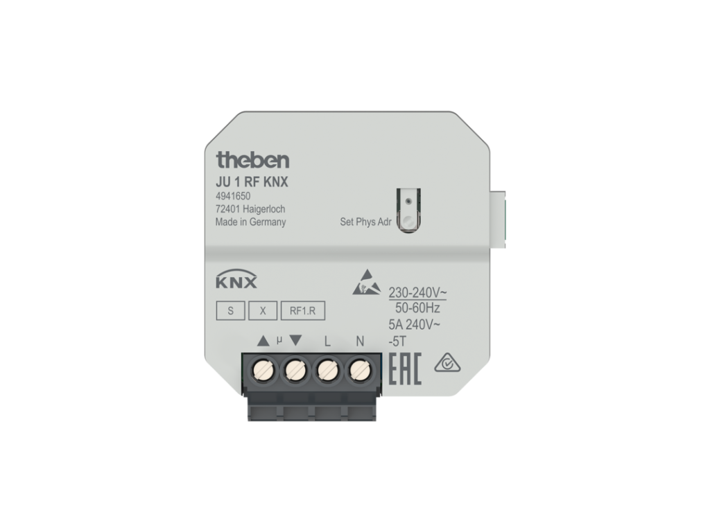 KNX RF+ mini pers.utg JU1RF, 1X5A m/2 inng. (temp) #Utgått