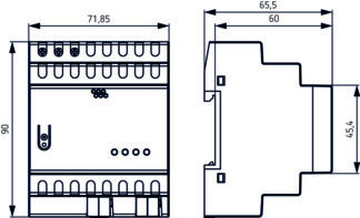 KNX spenningsforsyner Theben 320mA m/drossel - Bilde 2