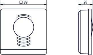 KNX term. RAMSES718P m/ratt m/4 inn påvegg - Bilde 2
