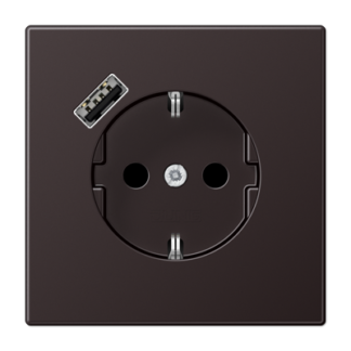 LS990 stikk. enkel USB A m/jord/b.vern - Bilde 7