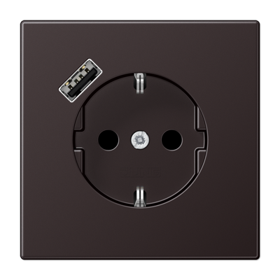 LS990 stikk. enkel USB A m/jord/b.vern
