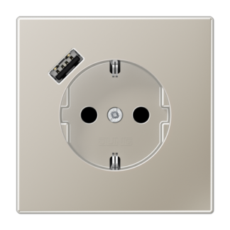 LS990 stikk. enkel USB A m/jord/b.vern - Bilde 9