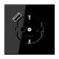 LS990 stikk. enkel USB A m/jord/b.vern