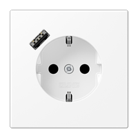 LS990 stikk. enkel USB A m/jord/b.vern