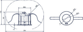 DALI-2 S. pr.det PlanoSpot 360, 7x7 m, hvit - Bilde 2