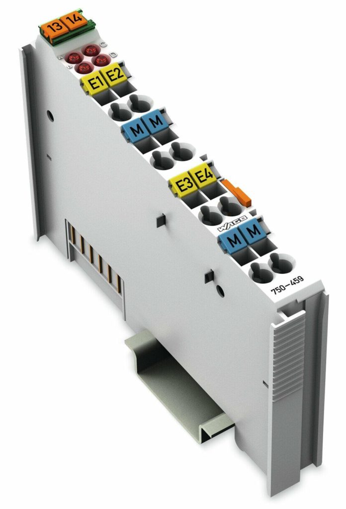 4-kanals analog inngang; 0 ... 10 VDC; Ensidig