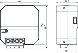 LL RF mini dimmer D1SRF, 250W, m/2 inng. (temp) - Bilde 2