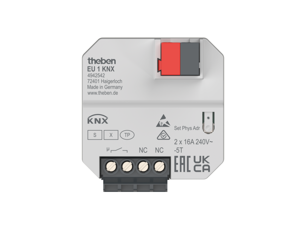 KNX mini varme akt. EU1, 1X16A m/2 inng. (temp)