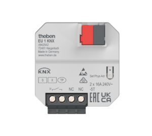 KNX mini varme akt. EU1, 1X16A m/2 inng. (temp) - Bilde 1