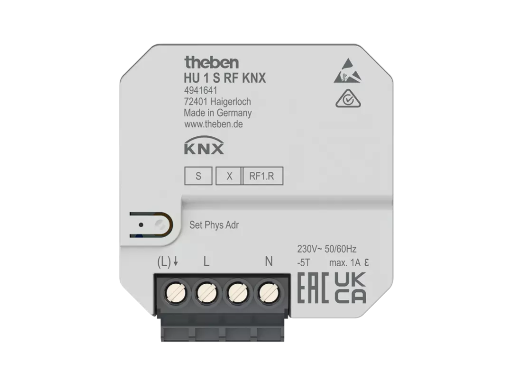 KNX RF+ mini varme akt. HU1SRF, 1X1A m/2 inng. (temp)