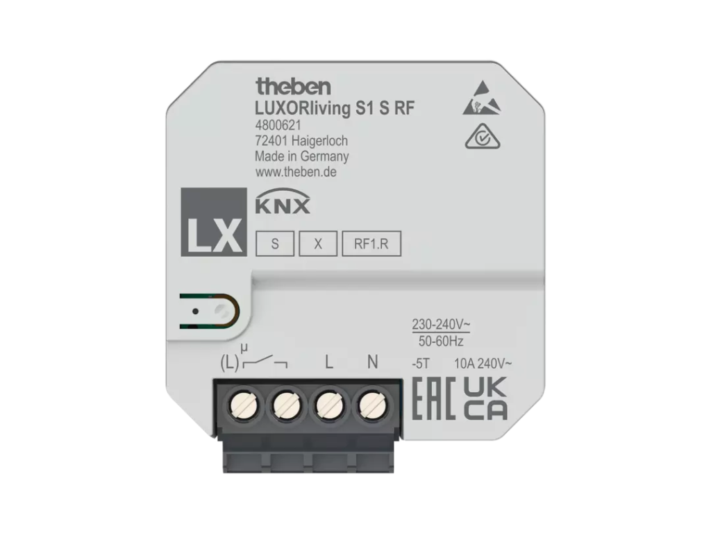 LL RF mini rele S1SRF, 1X10A NC/NO m/2 inng. (temp)