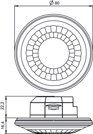 KNX pr.det. Luxa 103 S360-12, Ø12m, hvit - Bilde 2