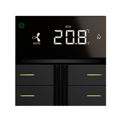 OL-U KNX Multi romkontroller 2-kanal m/temp. / luft. / CO2 sort