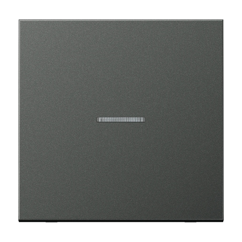 JUNG HOME LS metall trykknapp, 1 vippe, anthracite (aluminium lacquered)
