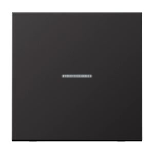 JUNG HOME LS metall trykknapp, 1 vippe, dark (aluminium lacquered)