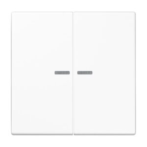 JUNG HOME LS 990 trykknapp, 2 vipper, hvit
