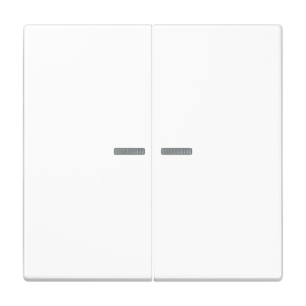 JUNG HOME LS 990 trykknapp, 2 vipper, hvit