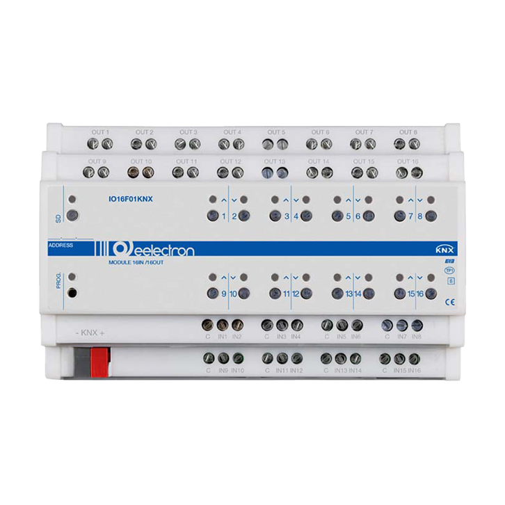Eelectron IO16F01KNX, KNX-modul for DIN-skinne